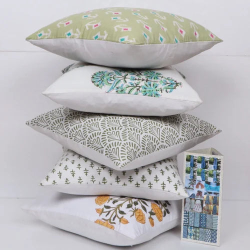 Flower Print Cushion Cover