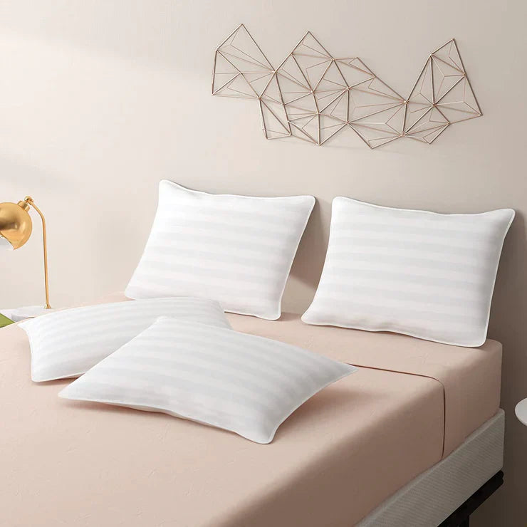 Ultra Soft Quality Pillow for Bed, Soft Pillows for Sleeping, White, Set/Pack of 4 Pillows